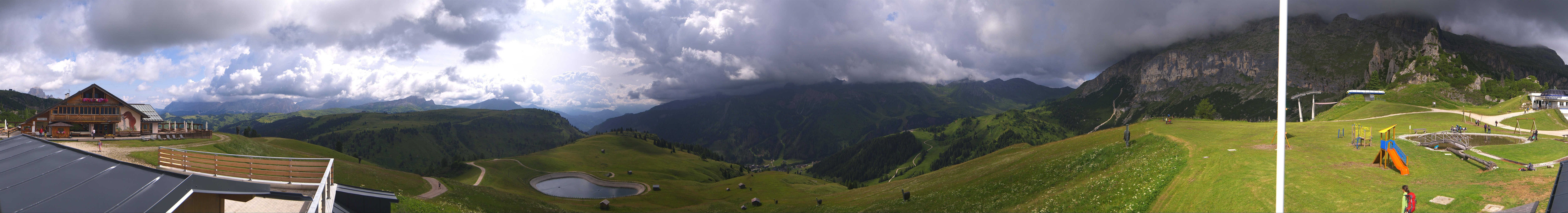 Archiv Foto Webcam Rundblick Bec de Roces, Arabba