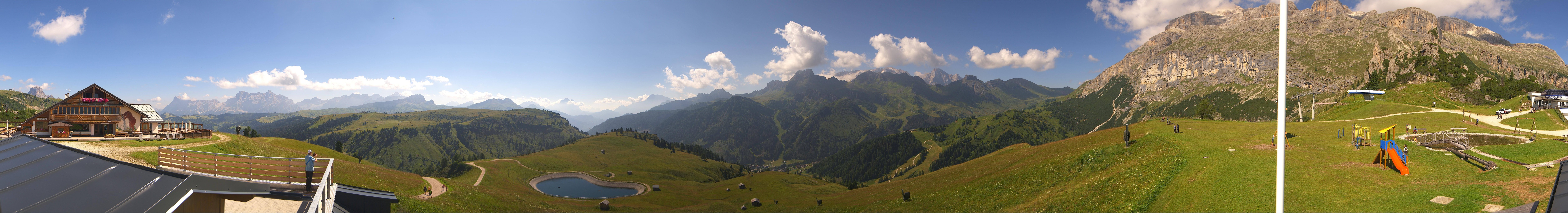 Archiv Foto Webcam Rundblick Bec de Roces, Arabba