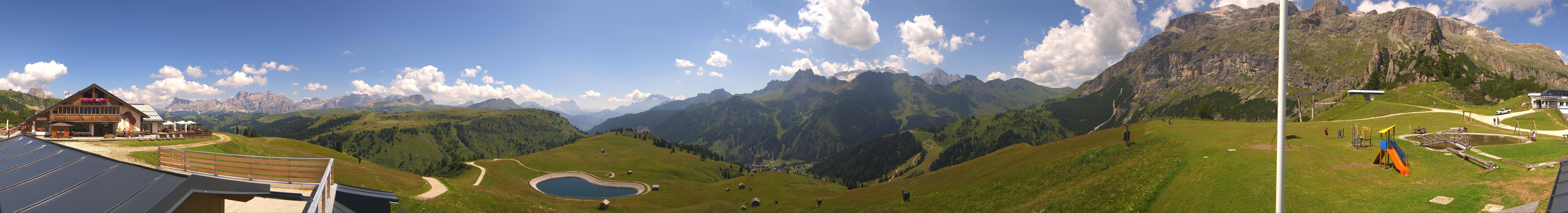 Archiv Foto Webcam Rundblick Bec de Roces, Arabba