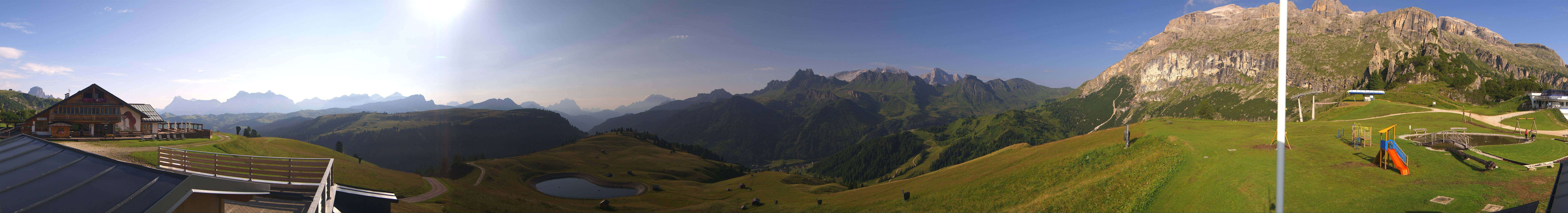 Archiv Foto Webcam Rundblick Bec de Roces, Arabba