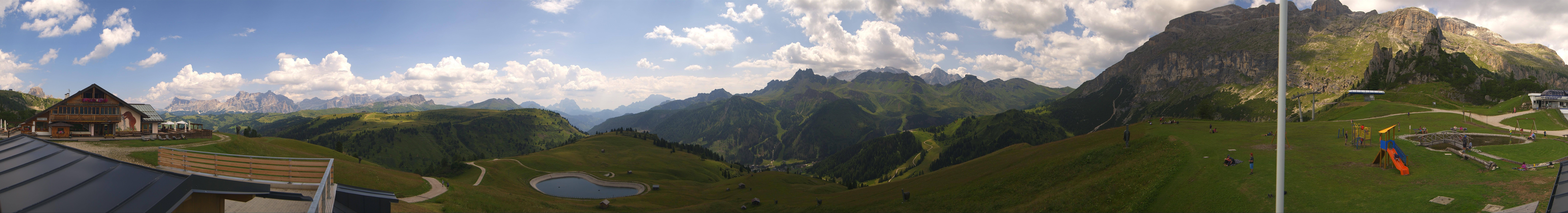 Archiv Foto Webcam Rundblick Bec de Roces, Arabba