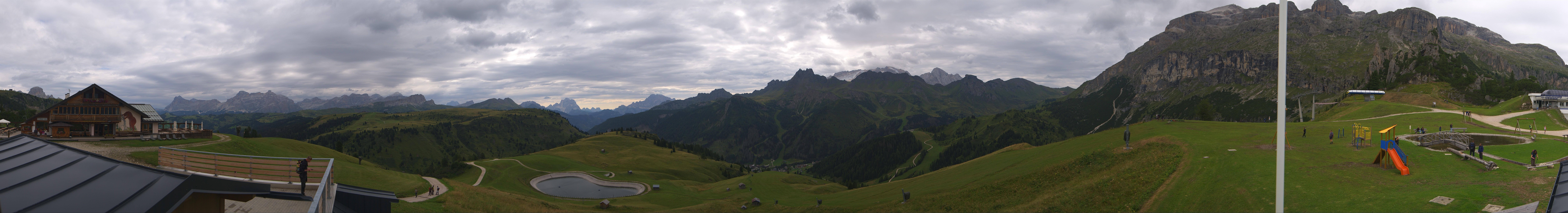 Archiv Foto Webcam Rundblick Bec de Roces, Arabba