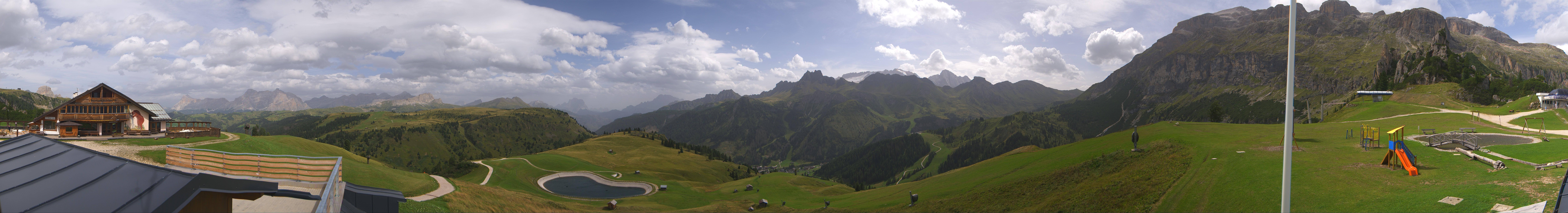 Archiv Foto Webcam Rundblick Bec de Roces, Arabba