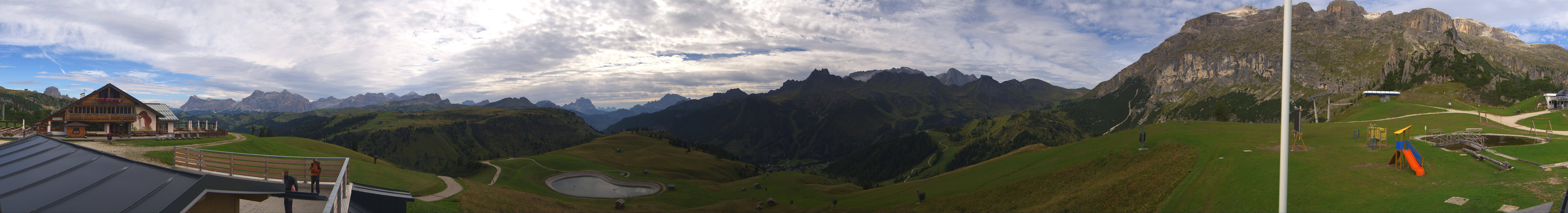 Archiv Foto Webcam Rundblick Bec de Roces, Arabba