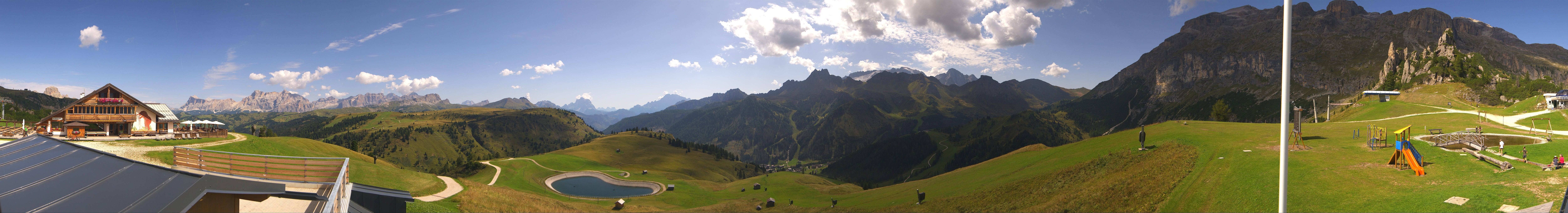 Archiv Foto Webcam Rundblick Bec de Roces, Arabba