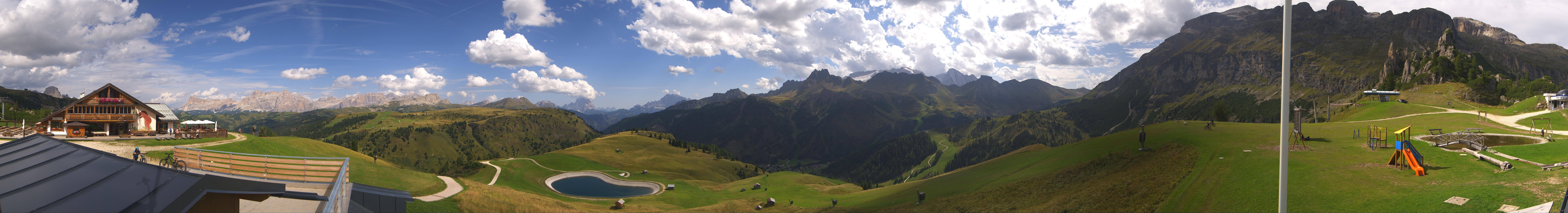 Archiv Foto Webcam Rundblick Bec de Roces, Arabba