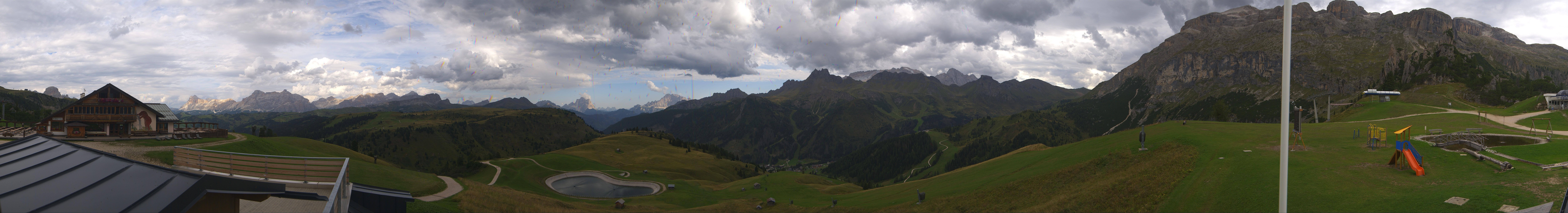 Archiv Foto Webcam Rundblick Bec de Roces, Arabba