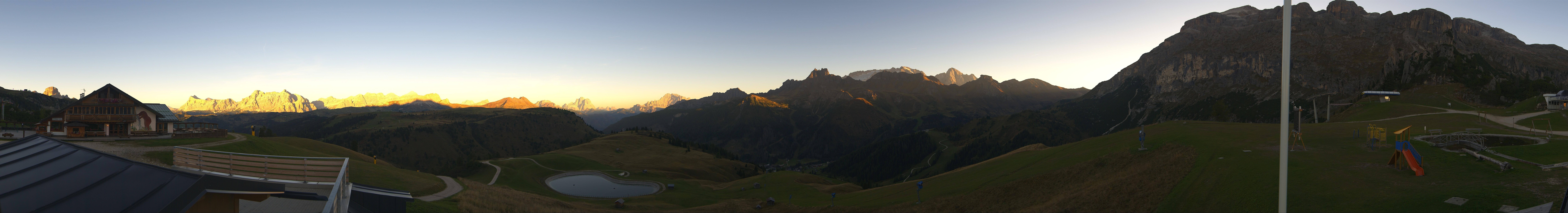 Archiv Foto Webcam Rundblick Bec de Roces, Arabba