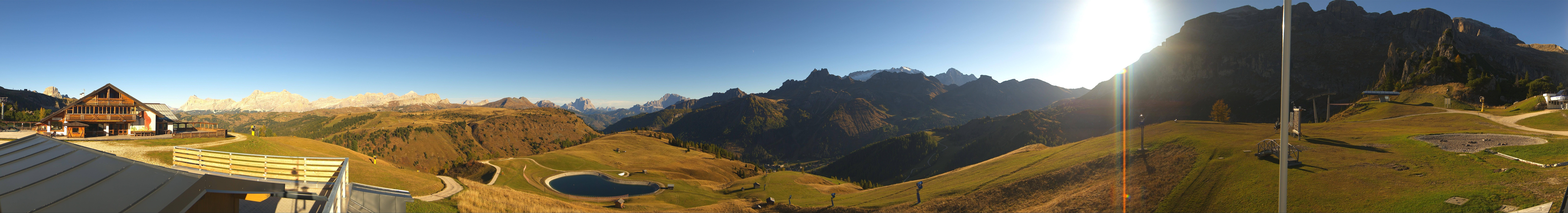 Archiv Foto Webcam Rundblick Bec de Roces, Arabba