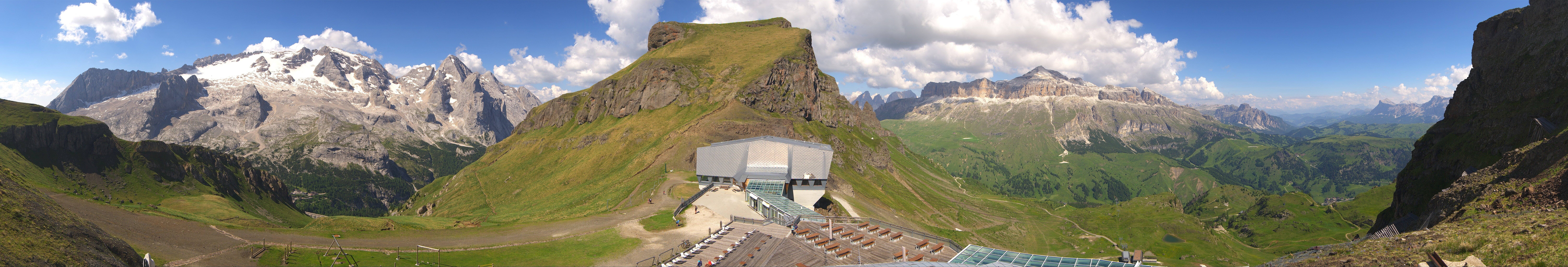 Archiv Foto Webcam Rundblick Arabba