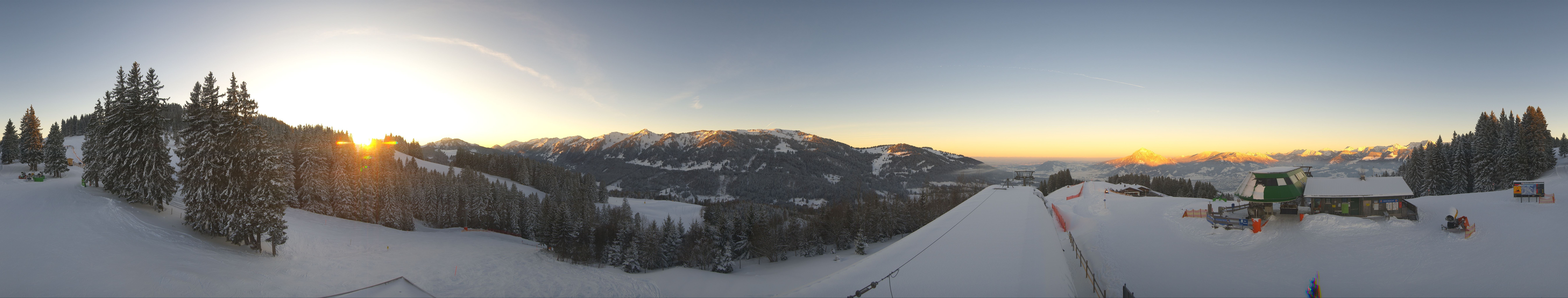 Archiv Foto Webcam Ofterschwanger Horn, Panoramablick