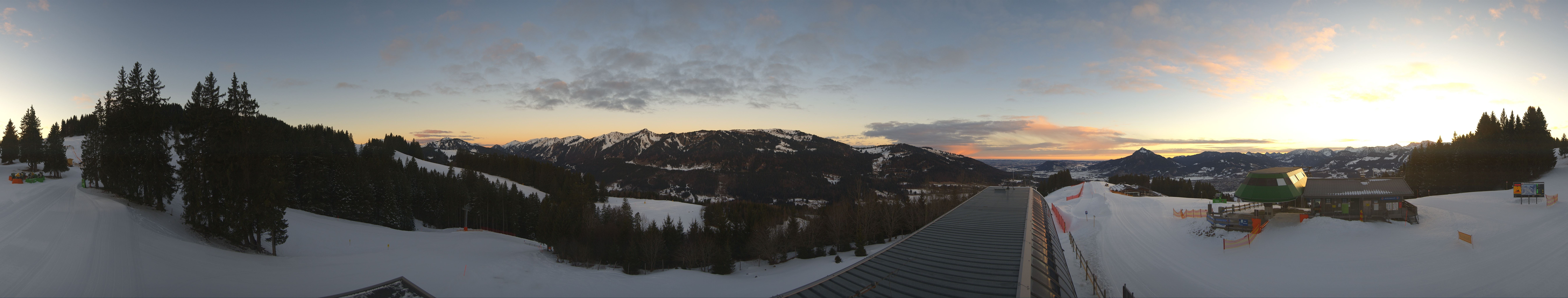 Archiv Foto Webcam Ofterschwanger Horn, Panoramablick