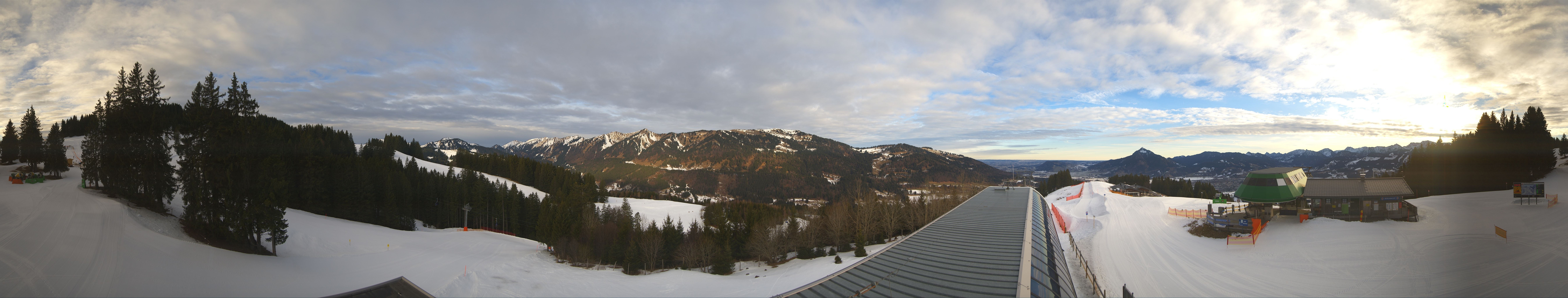 Archiv Foto Webcam Ofterschwanger Horn, Panoramablick