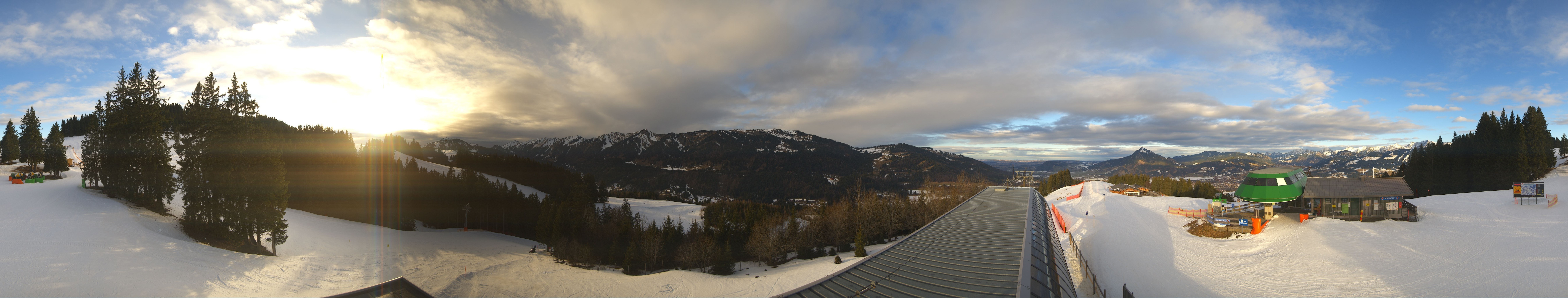 Archiv Foto Webcam Ofterschwanger Horn, Panoramablick