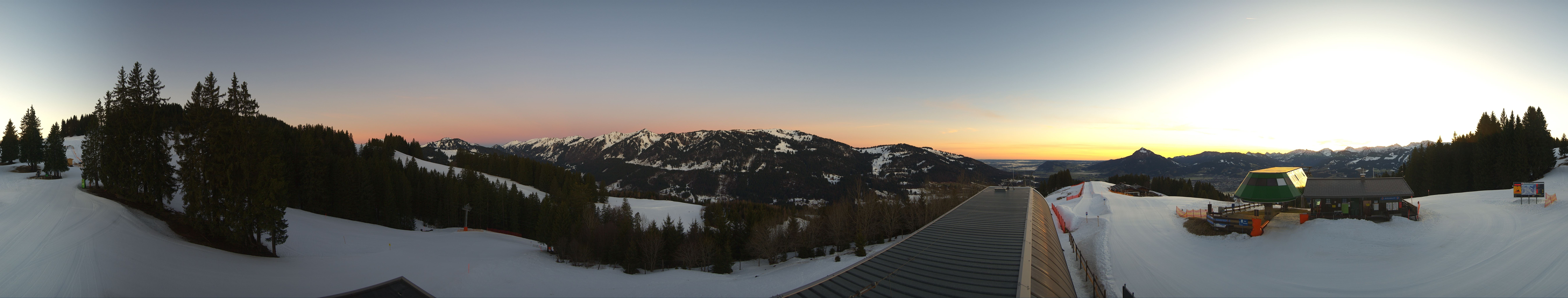 Archiv Foto Webcam Ofterschwanger Horn, Panoramablick