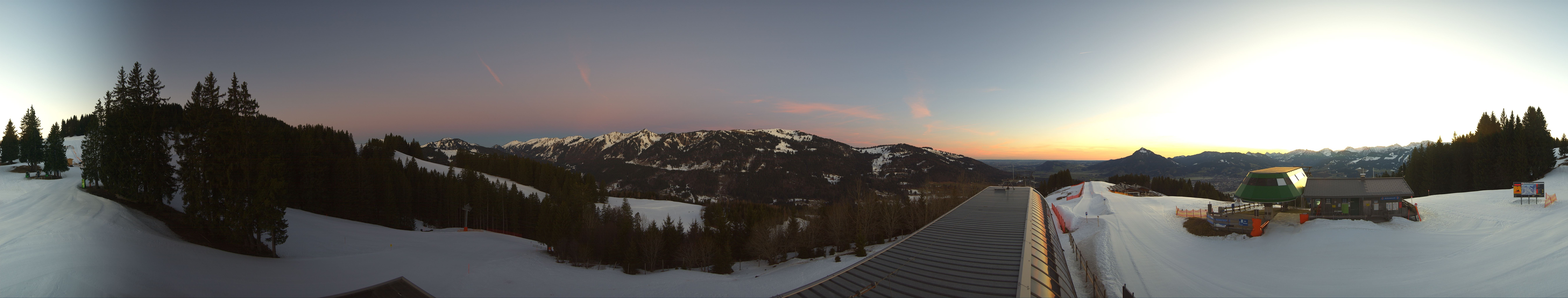 Archiv Foto Webcam Ofterschwanger Horn, Panoramablick