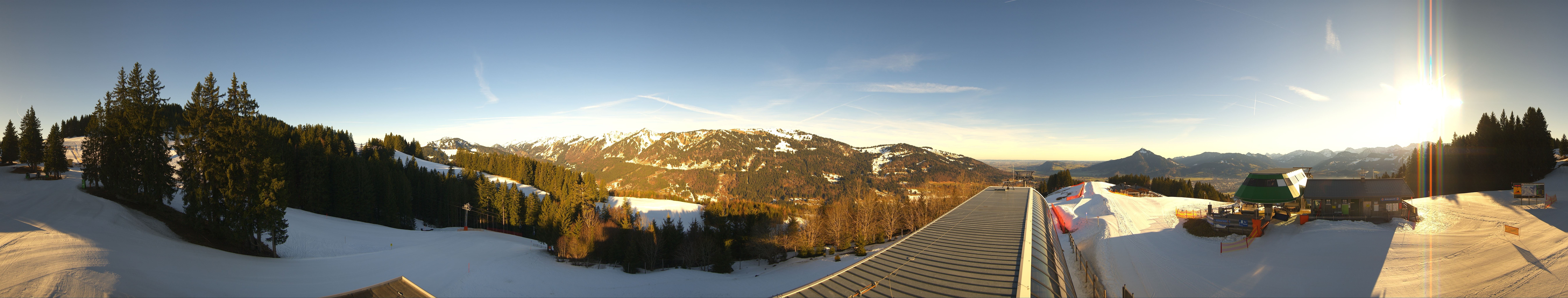 Archiv Foto Webcam Ofterschwanger Horn, Panoramablick