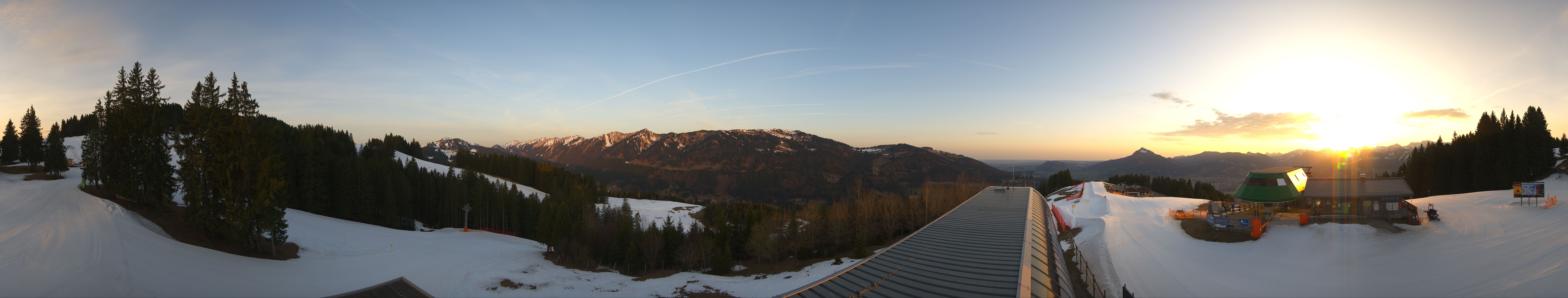 Archiv Foto Webcam Ofterschwanger Horn, Panoramablick