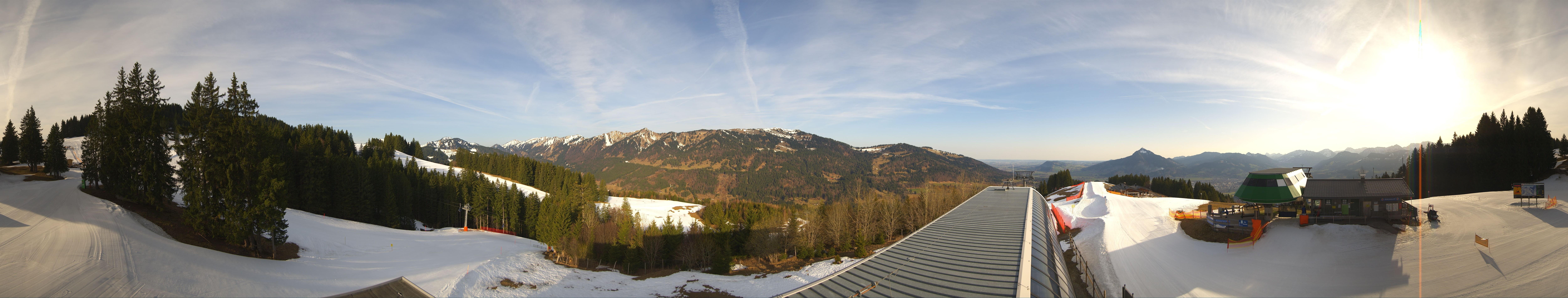 Archiv Foto Webcam Ofterschwanger Horn, Panoramablick