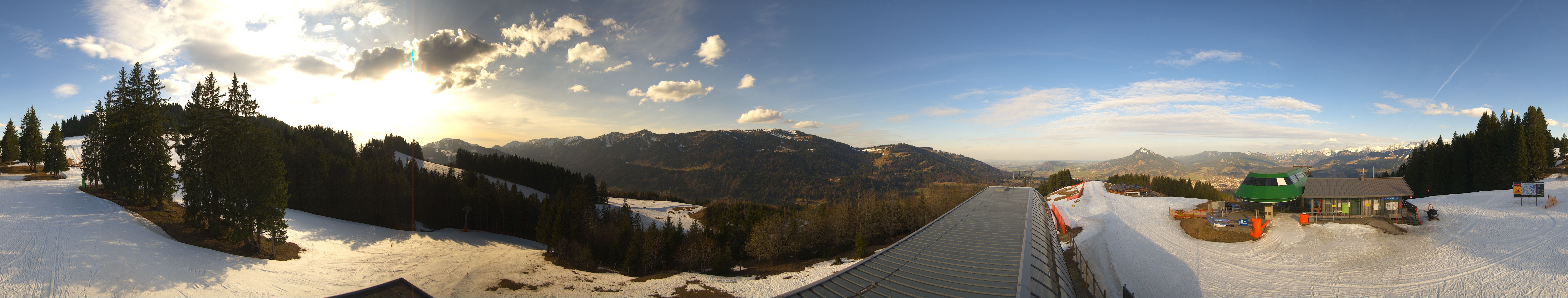 Archiv Foto Webcam Ofterschwanger Horn, Panoramablick