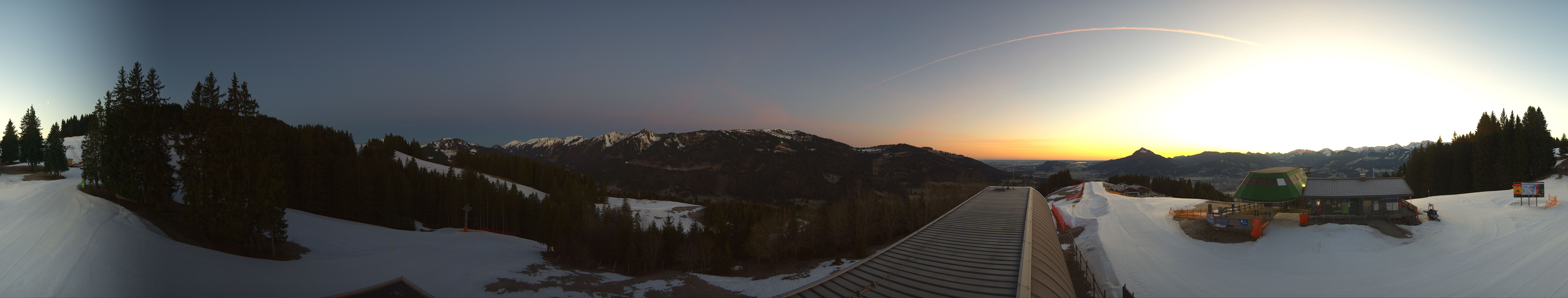 Archiv Foto Webcam Ofterschwanger Horn, Panoramablick