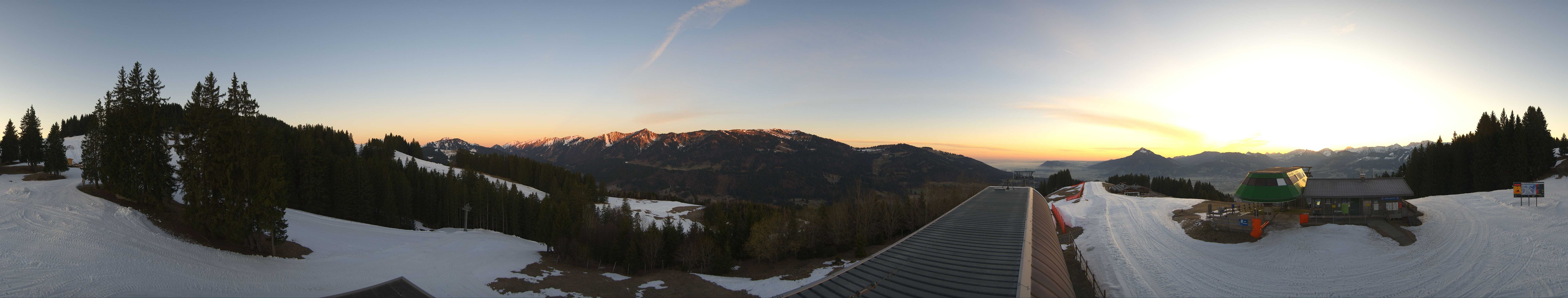 Archiv Foto Webcam Ofterschwanger Horn, Panoramablick