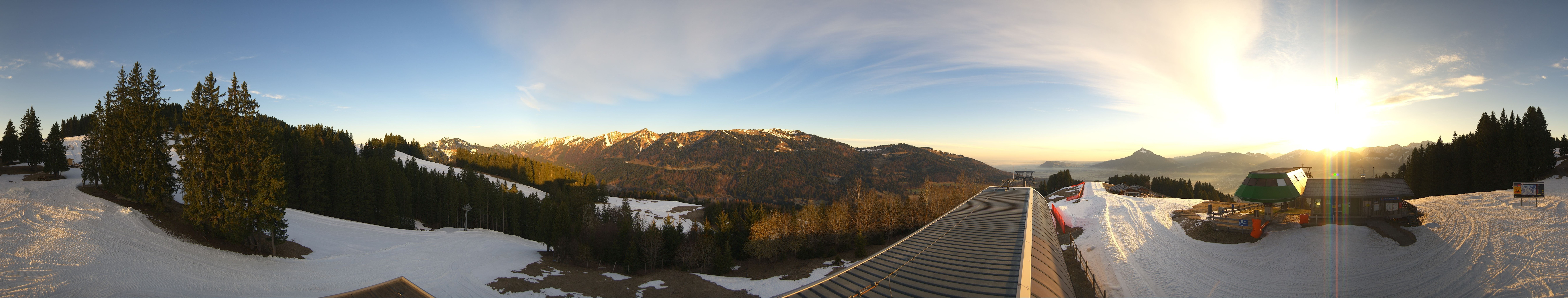 Archiv Foto Webcam Ofterschwanger Horn, Panoramablick