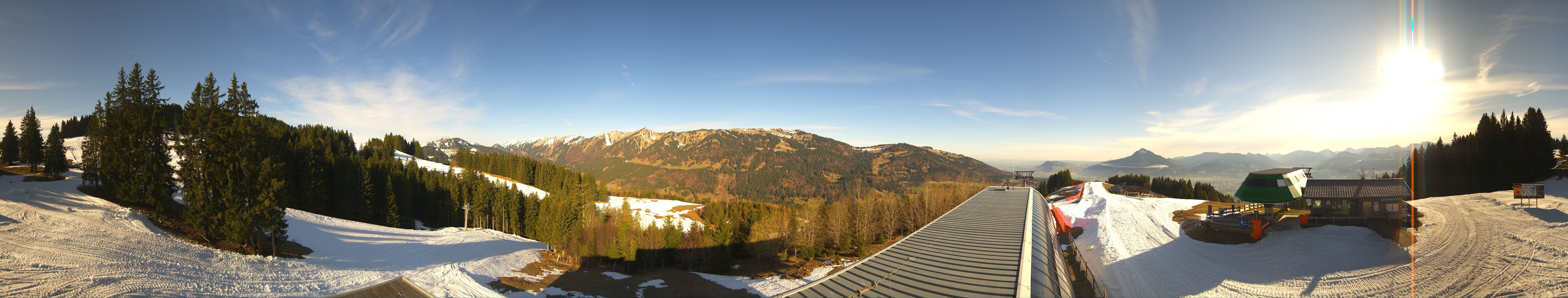 Archiv Foto Webcam Ofterschwanger Horn, Panoramablick