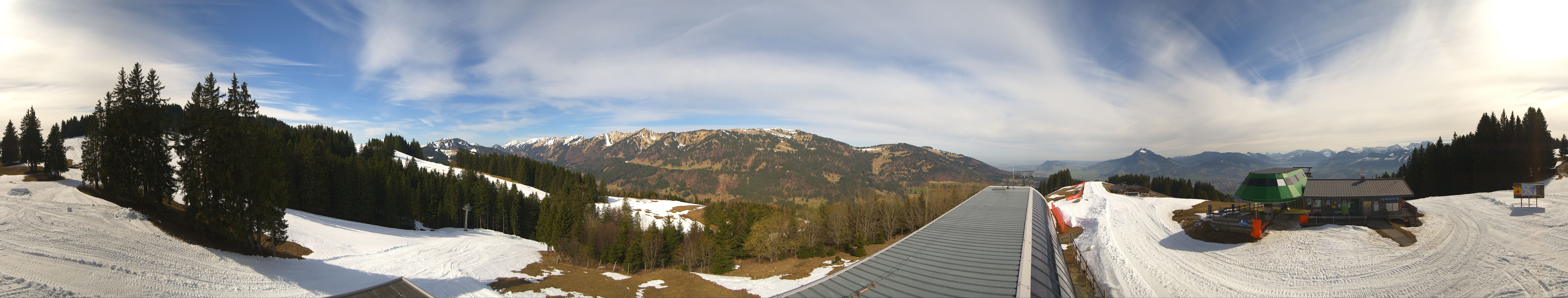 Archiv Foto Webcam Ofterschwanger Horn, Panoramablick