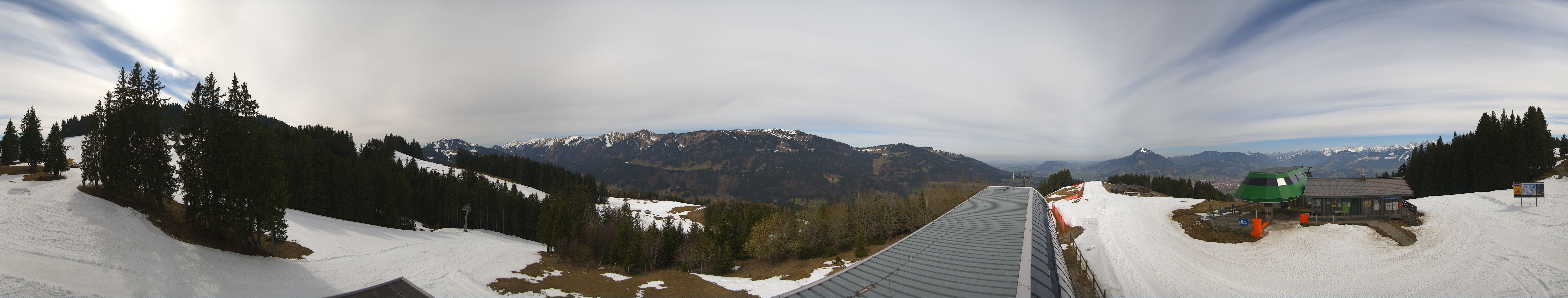 Archiv Foto Webcam Ofterschwanger Horn, Panoramablick