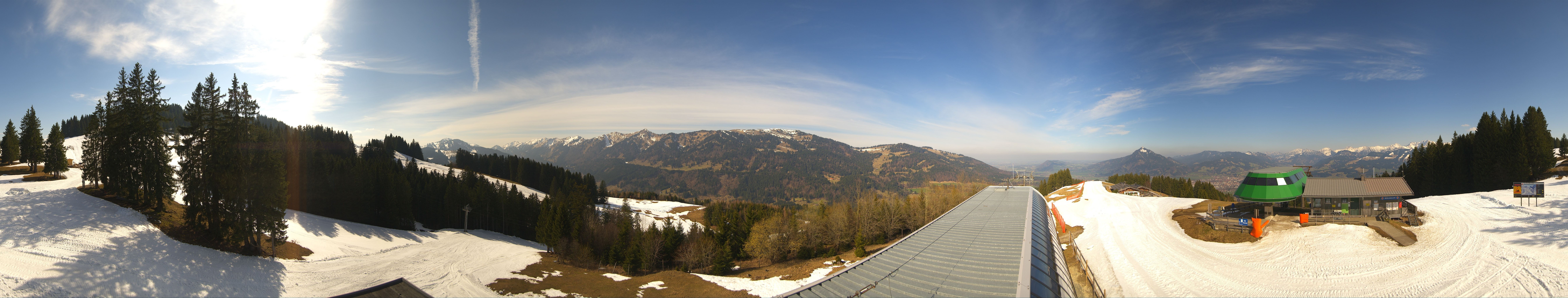 Archiv Foto Webcam Ofterschwanger Horn, Panoramablick