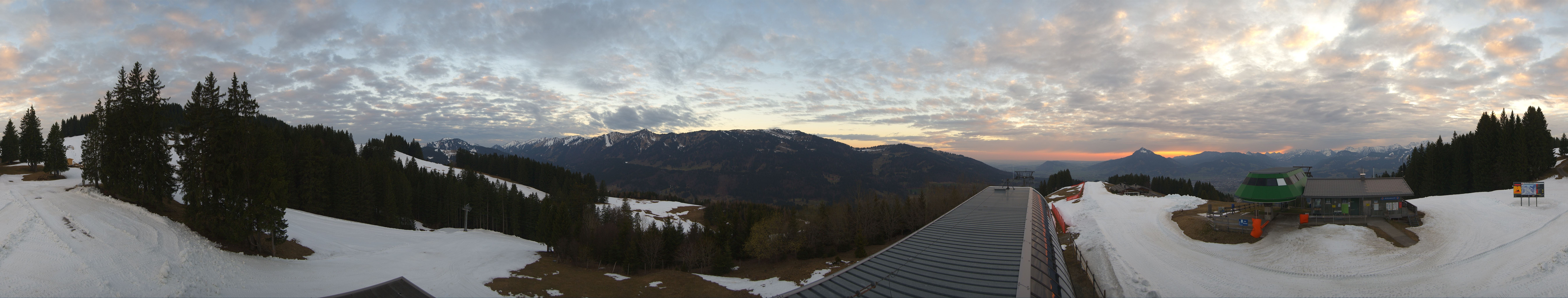 Archiv Foto Webcam Ofterschwanger Horn, Panoramablick
