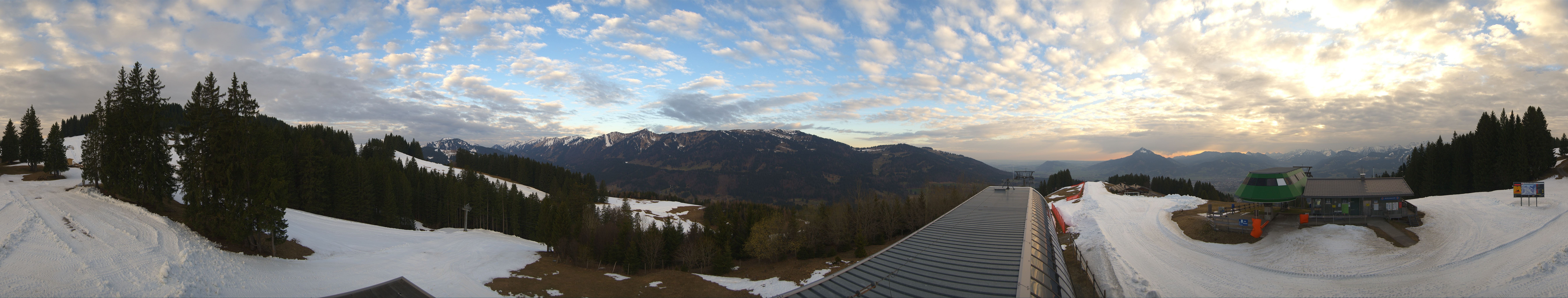 Archiv Foto Webcam Ofterschwanger Horn, Panoramablick