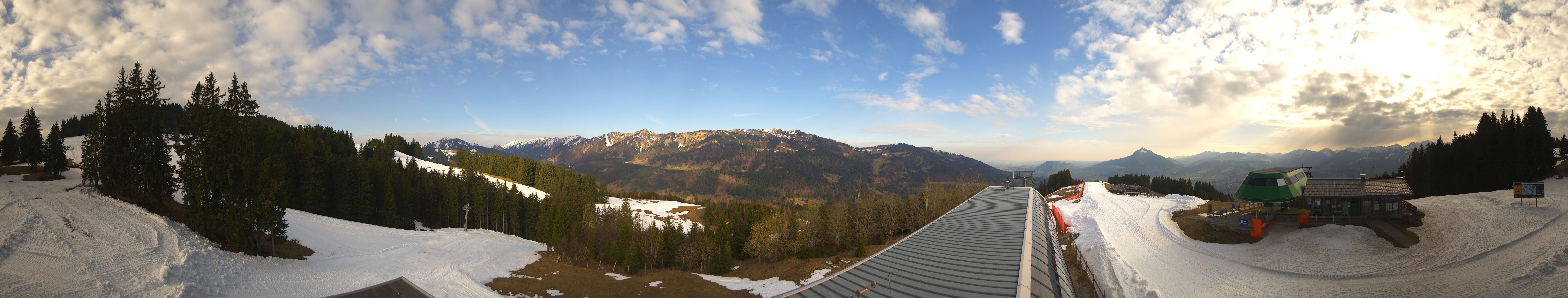 Archiv Foto Webcam Ofterschwanger Horn, Panoramablick