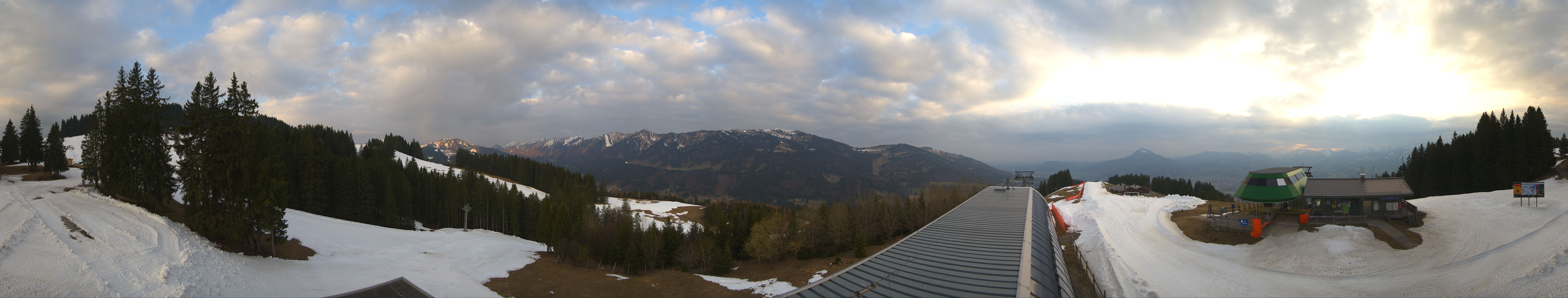 Archiv Foto Webcam Ofterschwanger Horn, Panoramablick