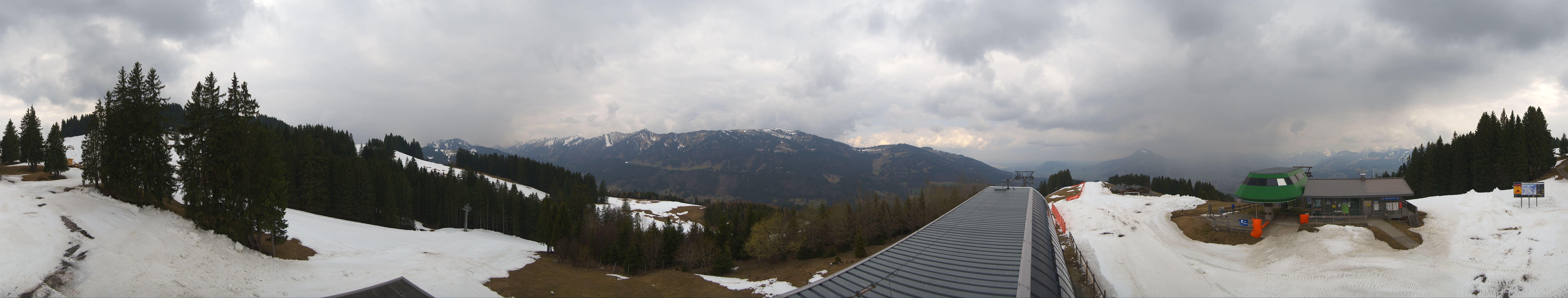 Archiv Foto Webcam Ofterschwanger Horn, Panoramablick