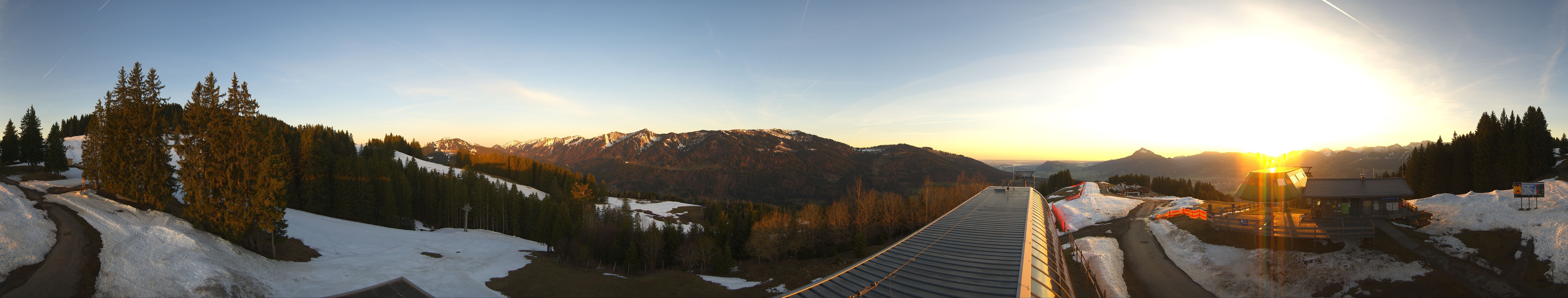 Archiv Foto Webcam Ofterschwanger Horn, Panoramablick