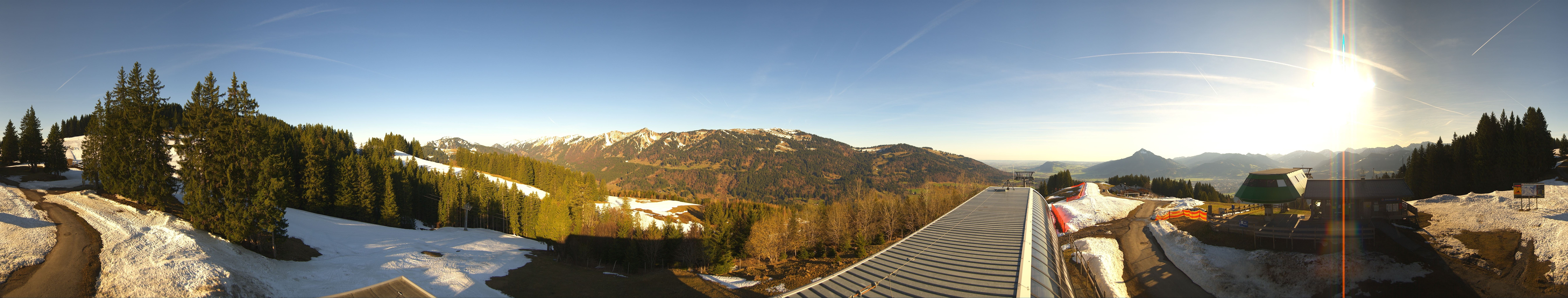 Archiv Foto Webcam Ofterschwanger Horn, Panoramablick