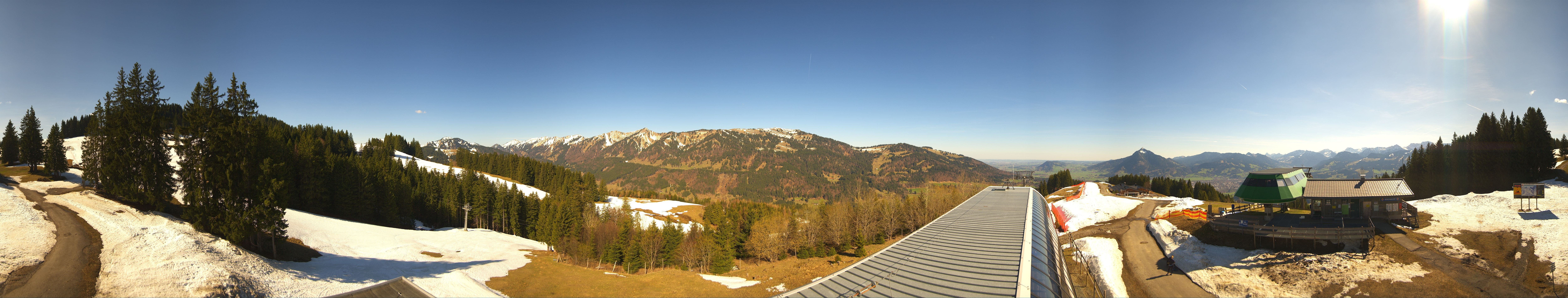 Archiv Foto Webcam Ofterschwanger Horn, Panoramablick