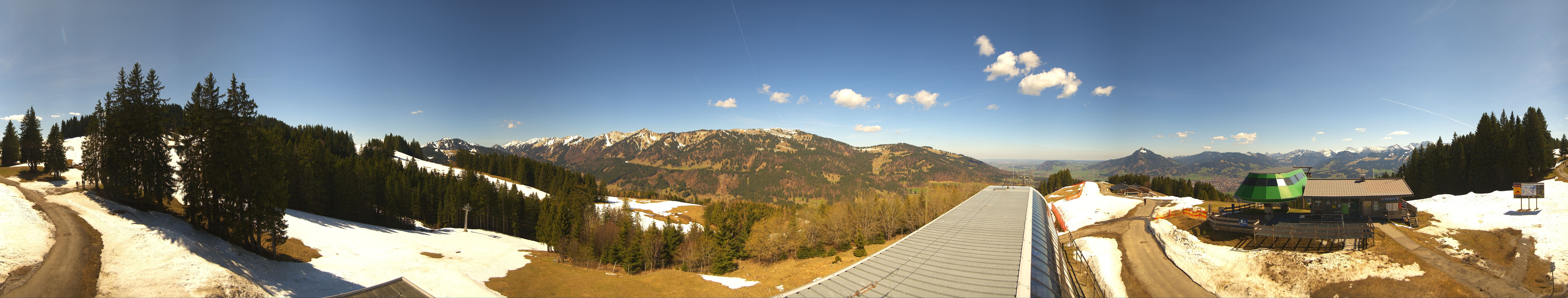 Archiv Foto Webcam Ofterschwanger Horn, Panoramablick