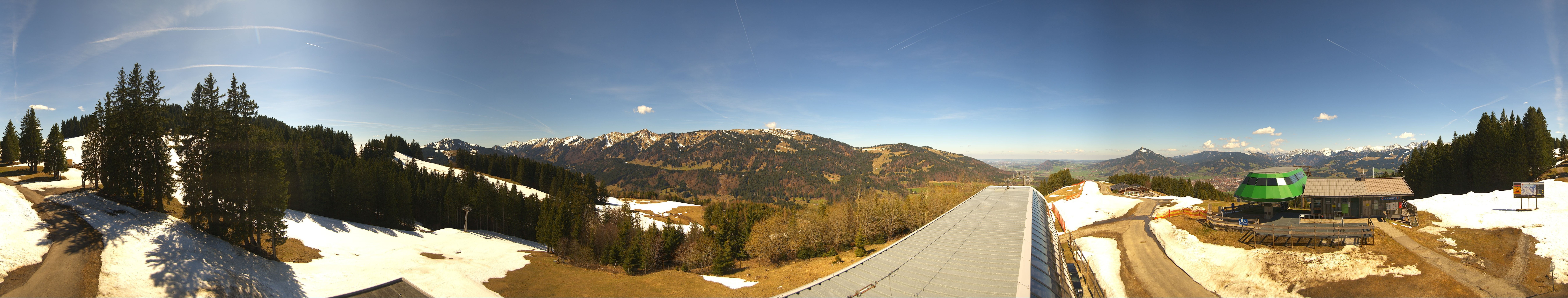 Archiv Foto Webcam Ofterschwanger Horn, Panoramablick