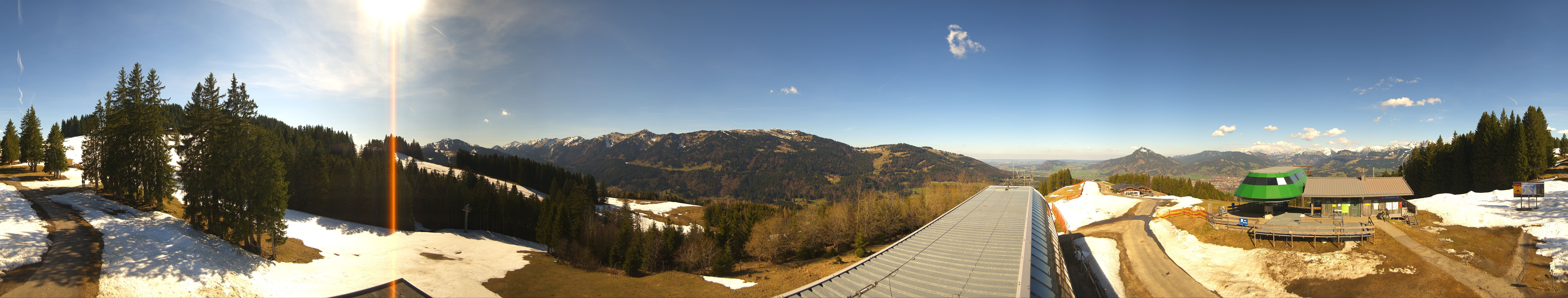 Archiv Foto Webcam Ofterschwanger Horn, Panoramablick