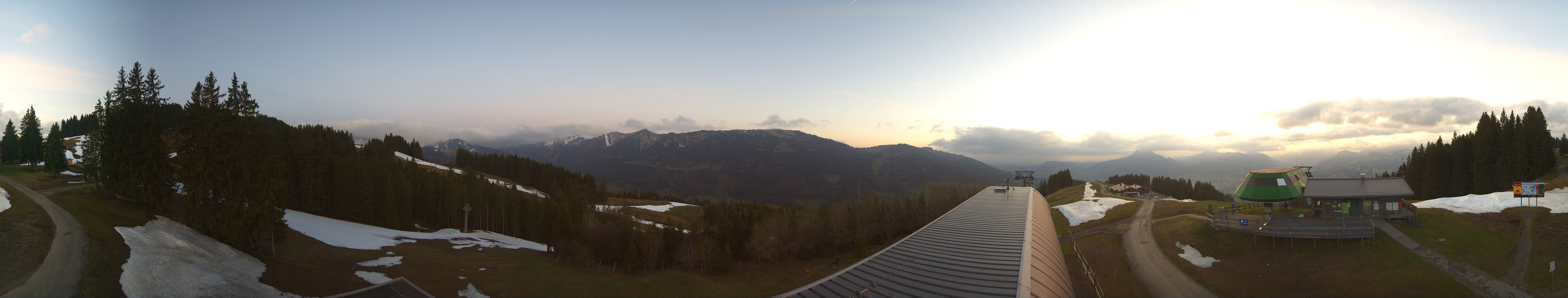 Archiv Foto Webcam Ofterschwanger Horn, Panoramablick