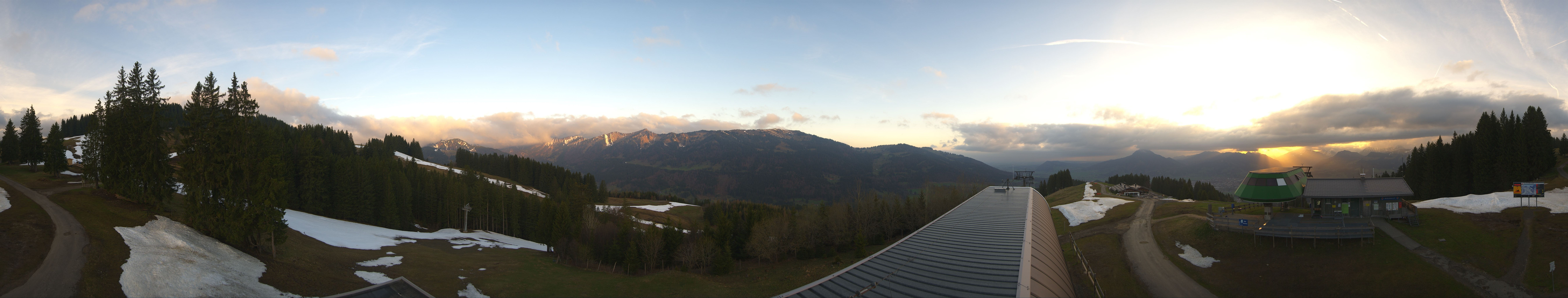 Archiv Foto Webcam Ofterschwanger Horn, Panoramablick