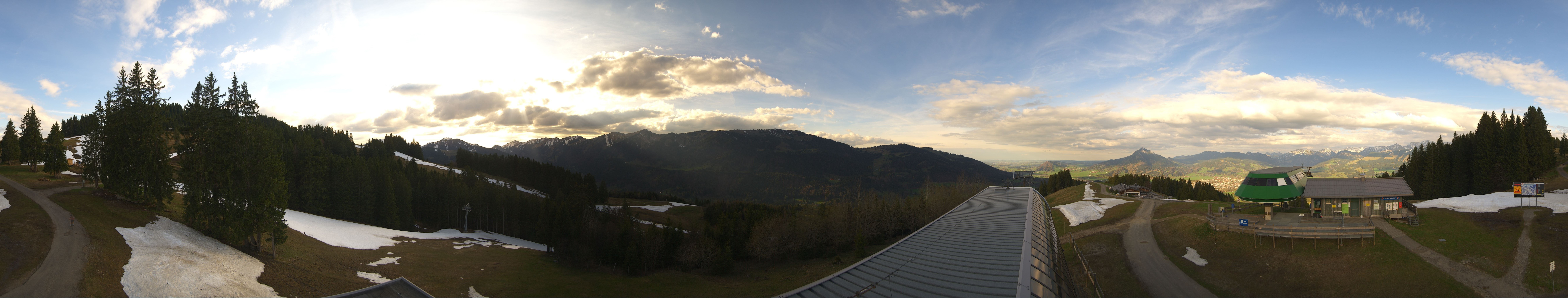 Archiv Foto Webcam Ofterschwanger Horn, Panoramablick