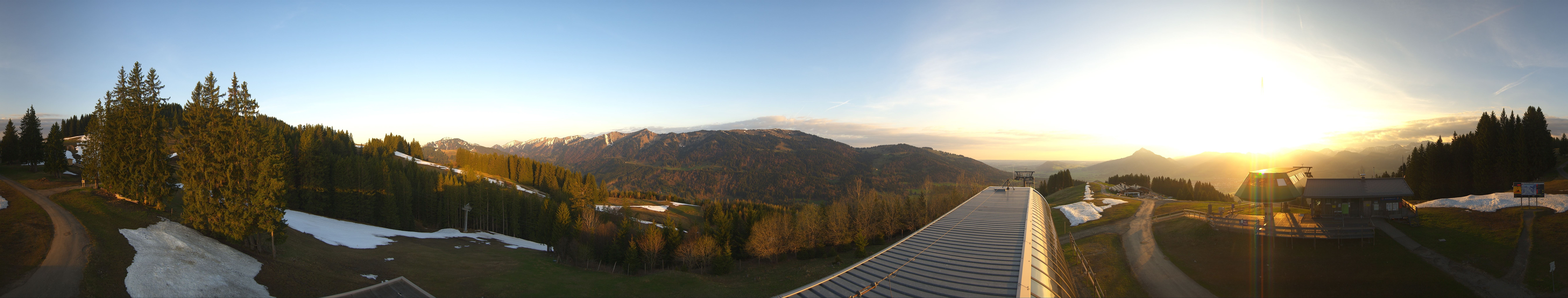 Archiv Foto Webcam Ofterschwanger Horn, Panoramablick