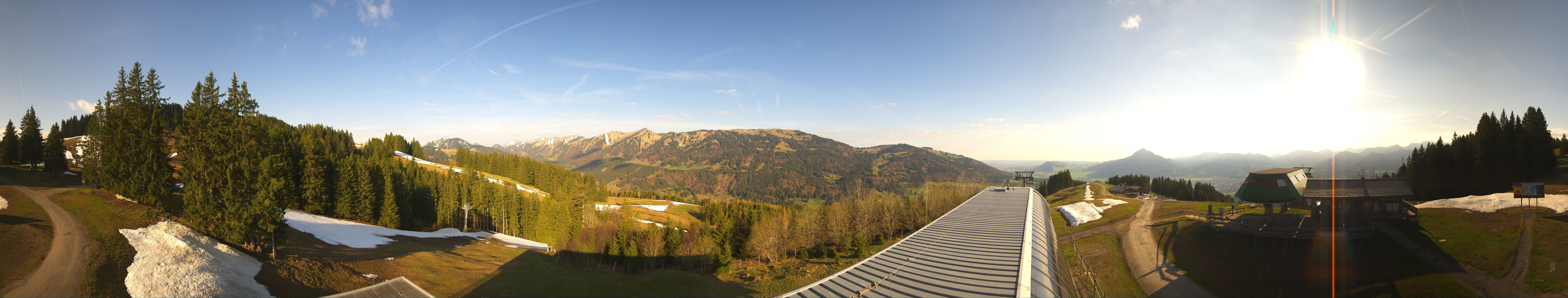 Archiv Foto Webcam Ofterschwanger Horn, Panoramablick