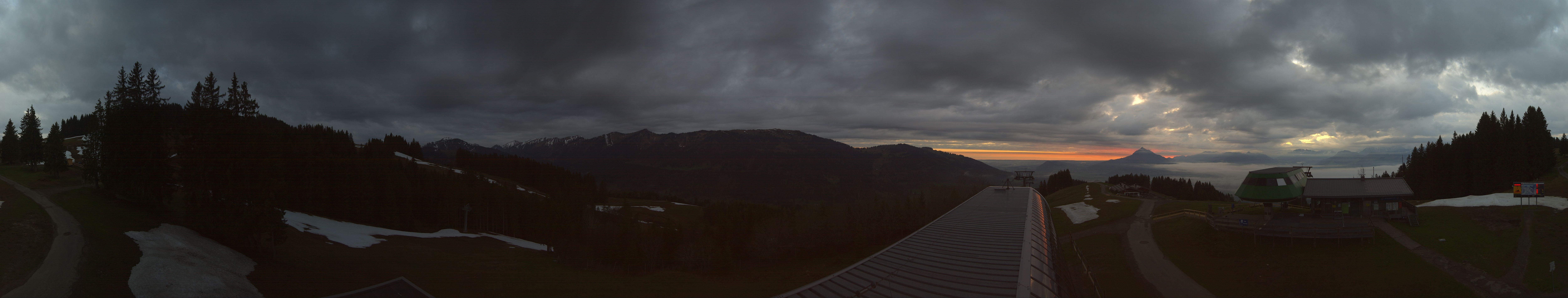 Archiv Foto Webcam Ofterschwanger Horn, Panoramablick