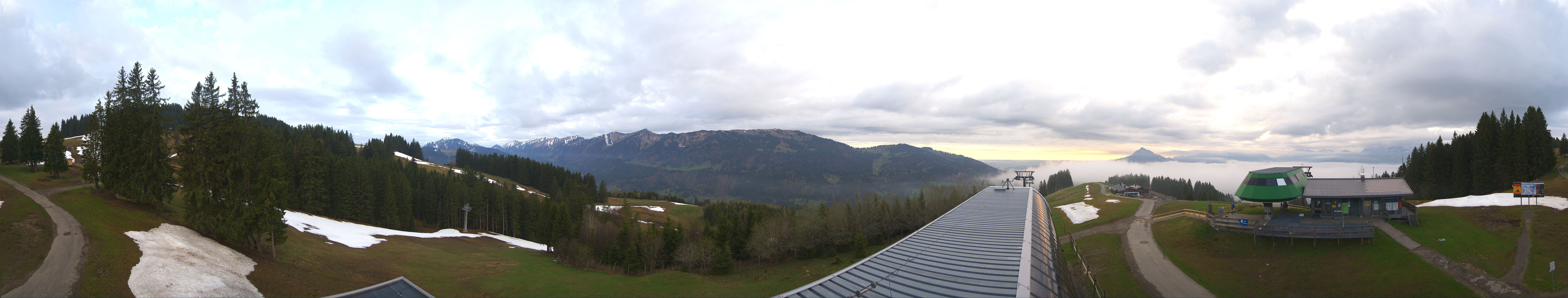 Archiv Foto Webcam Ofterschwanger Horn, Panoramablick