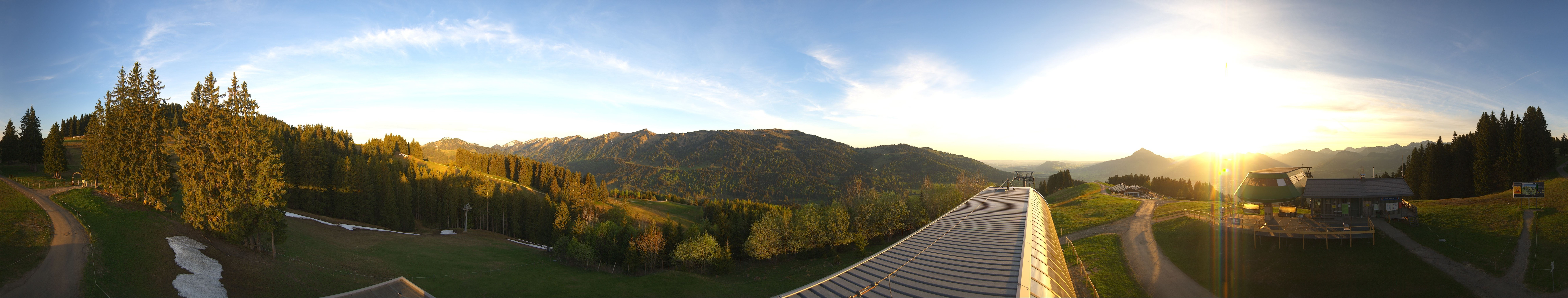 Archiv Foto Webcam Ofterschwanger Horn, Panoramablick